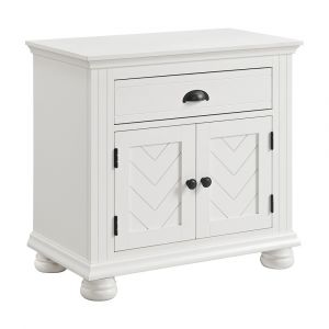 Picket House Furnishings - Conaughey 1-Drawer Nightstand in White - B-9340-7-NS