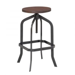 Picket House Furnishings - Court Adjustable Backless Bar Stool in Brown - BWY100BSE