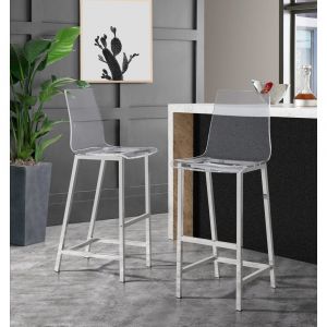 Picket House Furnishings - Cova 30 Bar Stool in Clear - (Set of 2) - CDZS100CSC