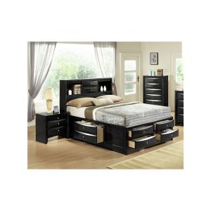 Picket House Furnishings - Dana King 3PC Bedroom Set in Black - EM870KB3PC