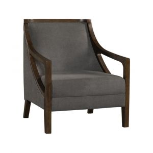 Picket House Furnishings Dayna Accent Chair with Brown Frame In Charcoal - UHK526101E