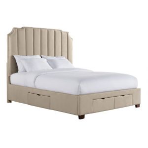 Picket House Furnishings - Duncan King Upholstered Storage Bed in Sand - UHR3152KSB