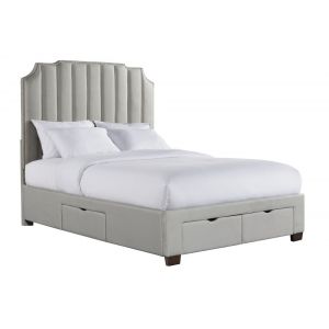 Picket House Furnishings - Duncan Queen Upholstered Storage Bed in Gray - UHR3151QSB