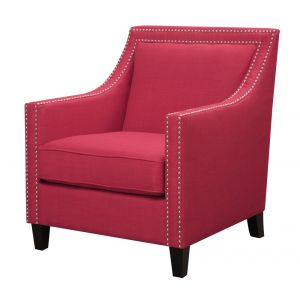 Picket House Furnishings - Emery Chair & Ottoman In Berry - UER0842PC