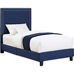 Picket House Furnishings - Emery Upholstered Twin Platform Bed - UMY080TB