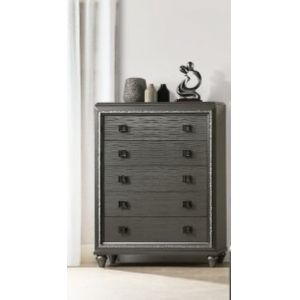 Picket House Furnishings - Faris 5-Drawer Chest in Black - MN600CH