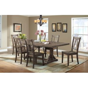 Picket House Furnishings - Flynn Dining Table & 6 Wooden Side Chairs - DFN100S7PC