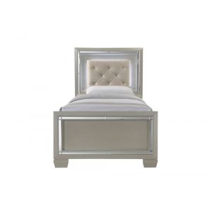Picket House Furnishings - Glamour Youth Twin Platform Bed - LT111TB