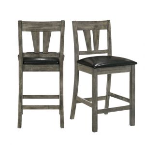 Picket House Furnishings - Grayson Counter Side Chair Set with Padded Seat - (Set of 2) - DNH100CSCPVS