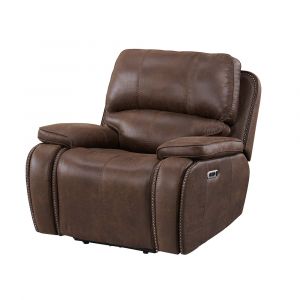 Picket House Furnishings - Grover Power Motion Recliner with Power Head Recliner in Heritage Brown - U-5230-8640-105PP