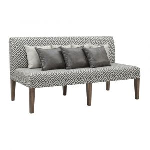 Picket House Furnishings Hayward Upholstered Dining Settee in Walnut - DGC530SF