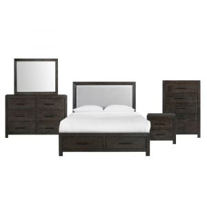 Picket House Furnishings - Holland Queen 4-Drawer Platform Storage 5PC Bedroom Set - SY600QB5PC