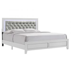 Picket House Furnishings - Icon King Panel Bed in White - B.1090.KB