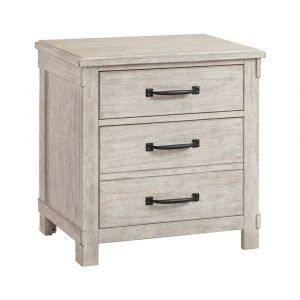 Picket House Furnishings Jack 2-Drawer Nightstand with USB Ports in White - SC600NS