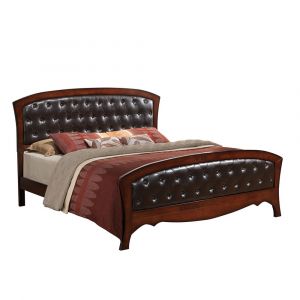 Picket House Furnishings - Jansen King Panel Bed in Medium Espresso - JN100KBB