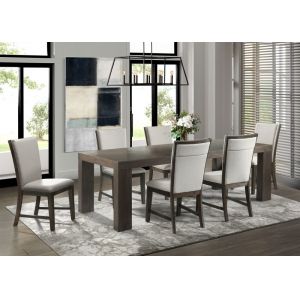 Picket House Furnishings - Jasper 7PC Dining Set-Table & Six Upholstered Side Chairs - DGD1007PC