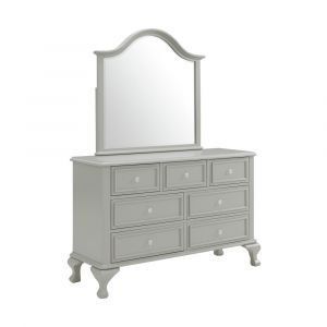 Picket House Furnishings - Jenna Dresser & Mirror in Grey - JS300DRMR