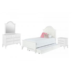 Picket House Furnishings - Jenna Twin Bed with Trundle 4 PC Set - JS700TT4PC