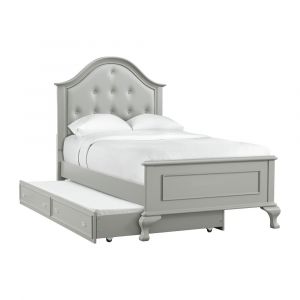 Picket House Furnishings - Jenna Twin Panel Bed w/Trundle in Grey - JS300TTB
