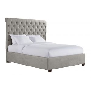 Picket House Furnishings - Jeremiah King Upholstered Bed in Gray - UWF3151KB