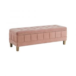 Picket House Furnishings - Jude Tufted Storage Ottoman In Blush - UCB1812001WWE