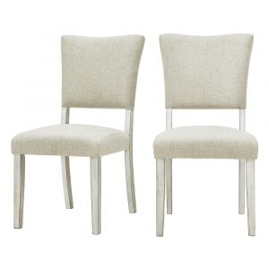 Picket House Furnishings - Kean Side Chair in White (Set of 2) - D-1270-SC