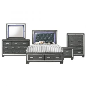 Picket House Furnishings - Kenzie King Storage 5PC Bedroom Set - TT100KB5PC