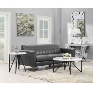 Picket House Furnishings - Kinsler 2Pc Occasional Table Set Coffee Table And End Table in Black - CCR1002PC