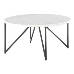 Picket House Furnishings - Kinsler Round Coffee Table in Black - CCR100CTE