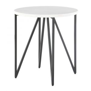 Picket House Furnishings - Kinsler Round End Table in Black - CCR100ETE