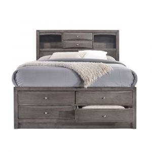 Picket House Furnishings - Madison Queen Storage Bed in Gray - EG170QB