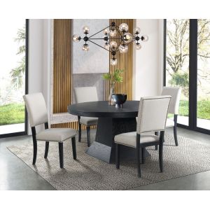 Picket House Furnishings - Mara Oval Dining Table Set-Table and Four Side Chairs - DMD1005PC