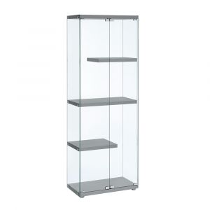 Picket House Furnishings - Maxwell  Display Cabinet in Grey - 3A Packing - CIE300DCE
