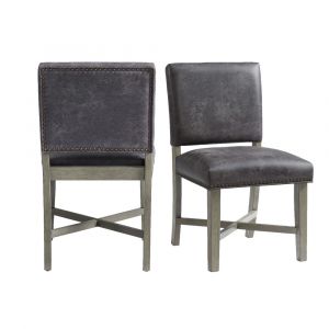 Picket House Furnishings - Modesto Dining Side Chair in Grey- ( Set of 2 ) - D-2660-SC