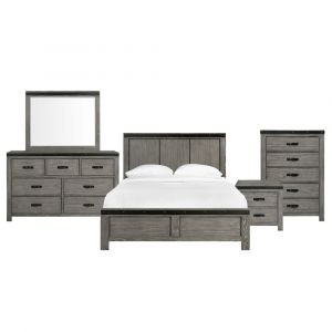 Picket House Furnishings - Montauk King Panel 5PC Bedroom Set - WE600KB5PC