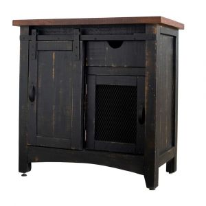 Picket House Furnishings Nolan Accent Chest In Black/Brown - MATH092CNE