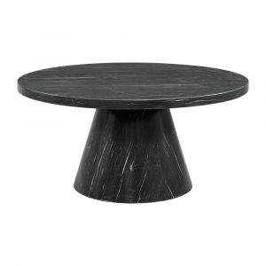 Picket House Furnishings - Odette Round Occasional Coffee Table Complete in Grey - T-1153-CTC