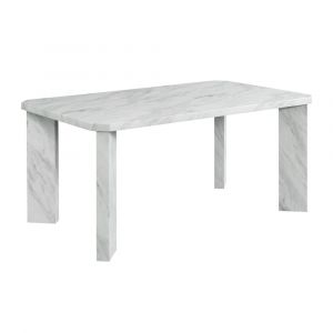 Picket House Furnishings - Odette White Rectangle Dining Table Complete in White - D-1157-RCTC