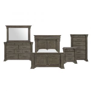 Picket House Furnishings - Paterson Queen 5PC Bedroom Set in Grey - B-10315-QB-5PC