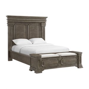 Picket House Furnishings - Paterson Queen Storage Bed in Grey - B-10315-QSB