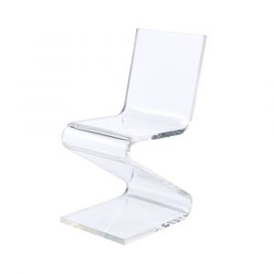 Picket House Furnishings - Peek Acrylic Z Chair in Clear - CIR500CHE