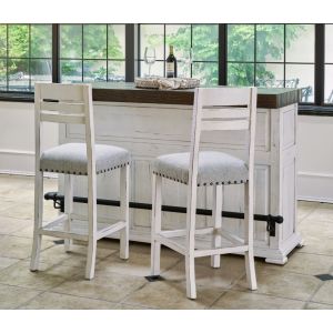 Picket House Furnishings - Robertson 3PC Wooden Bar Set-Bar and Two Chairs - MDCD7003PC