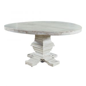 Picket House Furnishings - Robertson Condesa White Round Dining Table - MDCD700RDDTTB