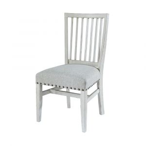Picket House Furnishings - Robertson Round Dining-white Wing Slat Back Side Chair (2 pcs per Carton) - MDCD750WSC