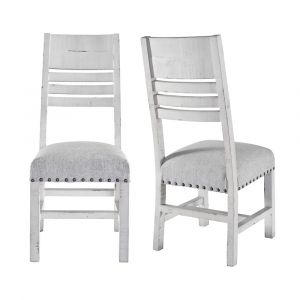 Picket House Furnishings - Robertson White Wooden Back Side Chair (Set of 2) - MDCD700WSC