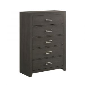 Picket House Furnishings - Roma 5-Drawer Chest in Grey - SS500CH