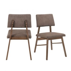 Picket House Furnishings - Ronan Standard Height Side Chair in Walnut - (Set of 2) - DRZ100SC