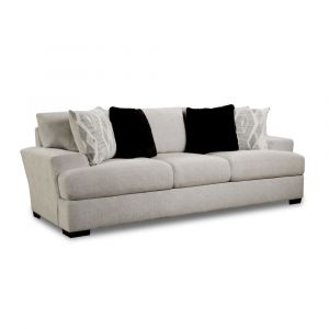 Picket House Furnishings - Rowan Sofa in Fentasy Silver with 4 Pillows - U.9010T