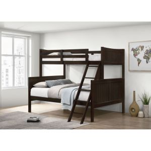 Picket House Furnishings - Santino Twin Over Full Bunk Bed in Espresso - SM500TFB