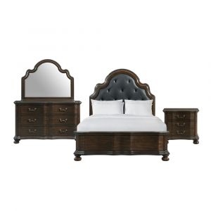 Picket House Furnishings - Serena King 2-Drawer Platform Storage 4PC Bedroom Set - AV600KB4PC